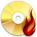 actions tools media optical burn Icon