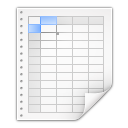 mimetypes application vnd oasis opendocument spreadsheet Icon