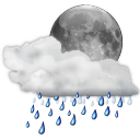 status weather showers night Icon