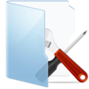 Folder Blue Tools Icon