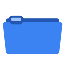 System folder blue Icon