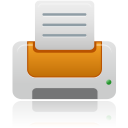 printer orange Icon