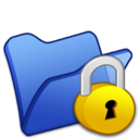Folder blue locked Icon