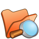Folder orange explorer Icon