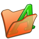 Folder orange font1 Icon
