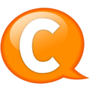 Speech balloon orange c Icon