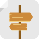 wooden sign Icon