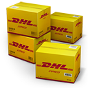 DHL Shipping Box Icon