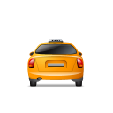 Taxi Back Yellow Icon
