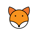 Animal icon - color - Fox Icon