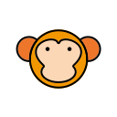 Animal icon - color - Monkey Icon