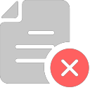 Material rejection style Icon