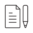 Paper and pen_2px Icon