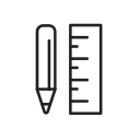 Pen and ruler _2px Icon