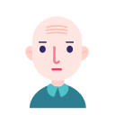 Facial bald man Icon