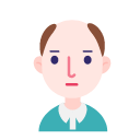Facial baldness male Icon