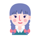 Facial double horsetail Icon