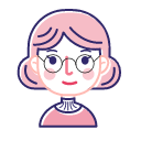 Linear black glasses Icon