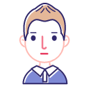Linear men's Brown Icon