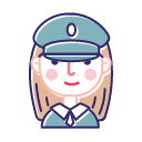 Linear police officer Icon