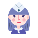 Plane flight attendant Icon