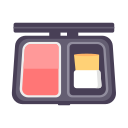 Beauty makeup blush dish Icon