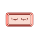 False eyelashes Icon