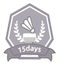 Additional task achievement gray 15 days Icon