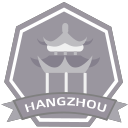 Black and white Hangzhou cumulative mileage achievement Icon Icon
