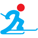 Winter Olympics cross country skiing Icon
