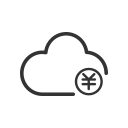 Cloud flash payment Icon