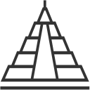 Architecture pyramid Icon