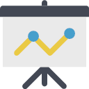 presentation-line-chart Icon