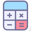 Count, statistics, total, calculator, accounting Icon