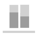 Percentage stacked histogram Icon