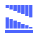 Percentage stack chart Icon