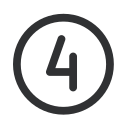 NumberCircleFour Icon