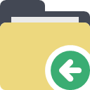 folder-arrow-left Icon