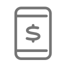 Mobile finance Icon