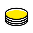 Gold coin Click Icon
