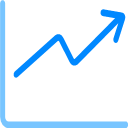 Income trend chart Icon