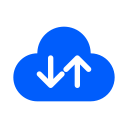 Cloud upload and download Icon