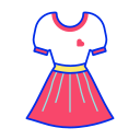 Linear dress Icon