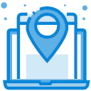 Computer point, location, map Icon