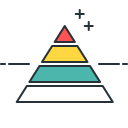 Marketing pyramid Icon