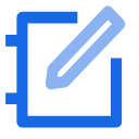 Office supplies (low value and easy to use) collection process Icon