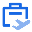 Travel application approval process Icon