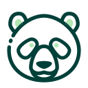 Rare animal panda Icon