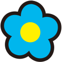 Blue flower Icon