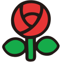 Flower rose flower Icon